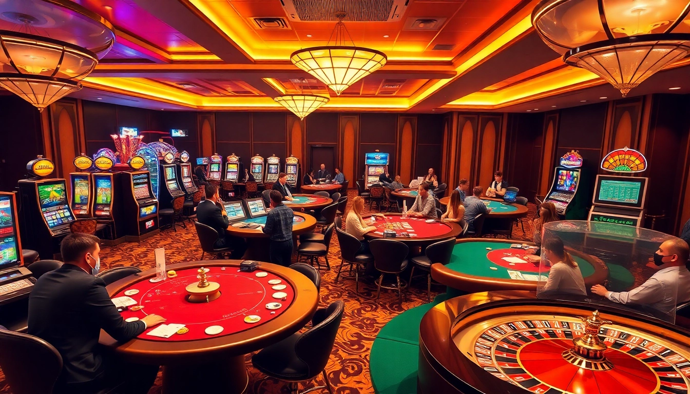 Engage with thrilling bets at MK8, featuring exciting gaming tables and vibrant slot machines.