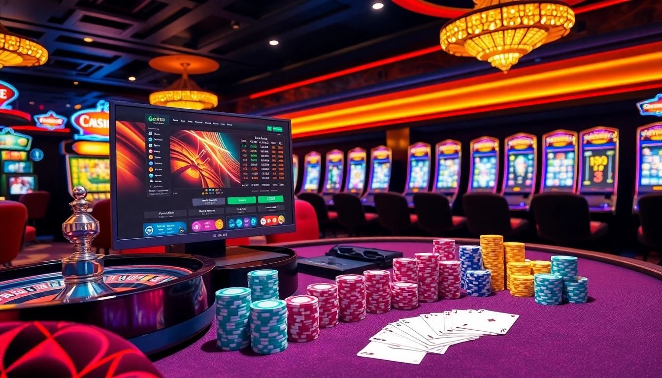 Experience the thrill of Bet888 with vibrant casino visuals featuring roulette wheels and poker chips.
