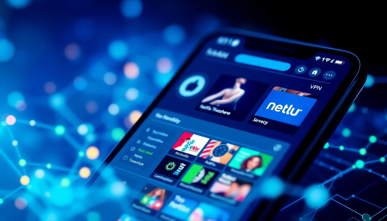 体验 quickq官网，展示安全流媒体选项的高级 VPN 应用界面。