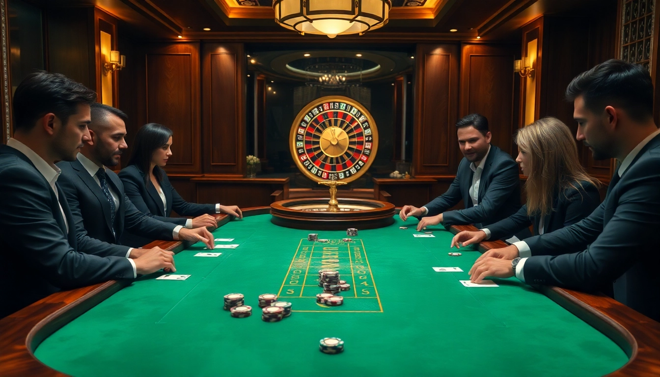 Engaged players at a poker table embodying the excitement of gambling with 888b.