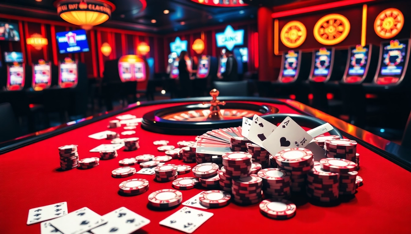 MANCLUB casino scene featuring poker chips, roulette wheel, and high-stakes excitement.