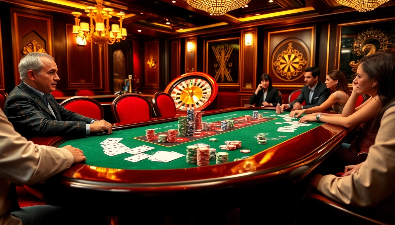 Experience the thrill of SV 88 at an upscale casino with poker chips and roulette.