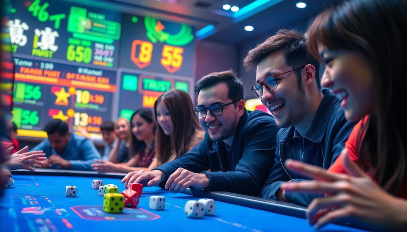 A thrilling online game of tài xỉu md5 featuring players engaged in an exciting betting experience.