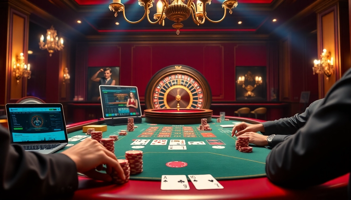 Engage with Nhà cái 11BET at a high-stakes poker table, showcasing thrilling gameplay and luxury.