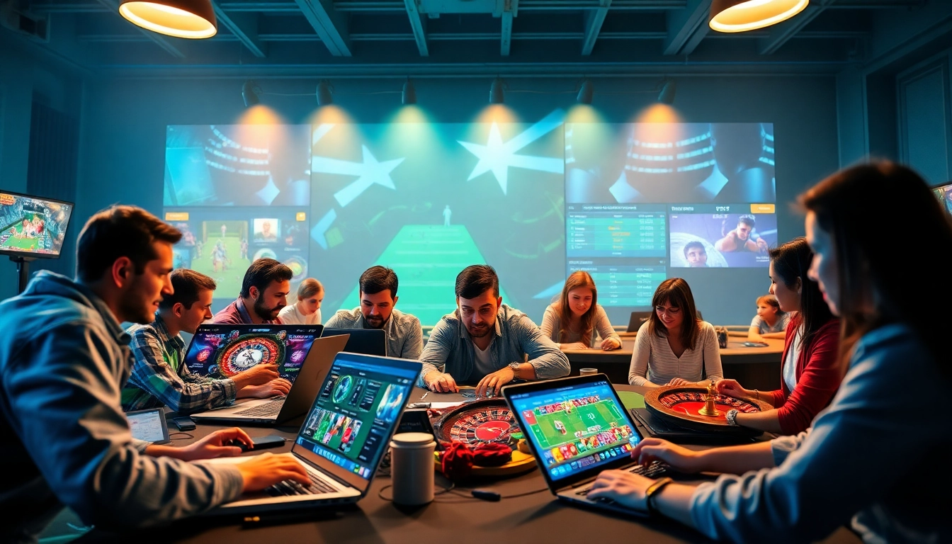 Online gaming experience on stimmgewitter.org showcasing players enjoying various betting games.