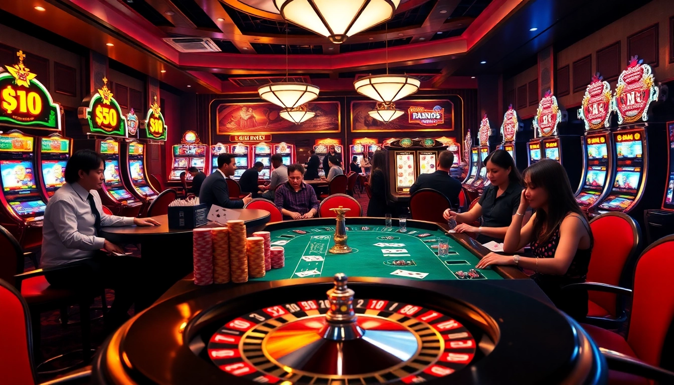 Join a thrilling poker game at vin777.com with professional dealers and vibrant poker chips.