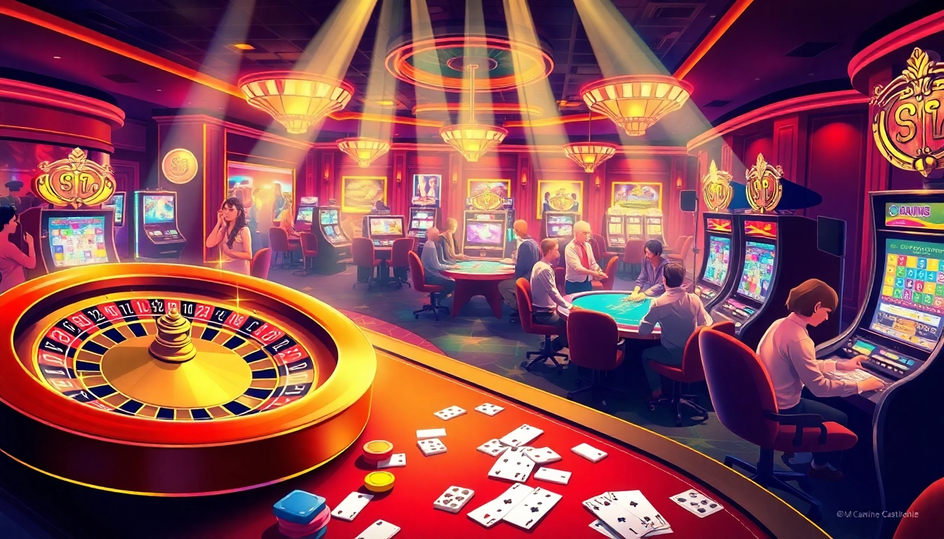 Experience the excitement at sunwin's immersive casino featuring roulette, poker tables, and thrilling games.