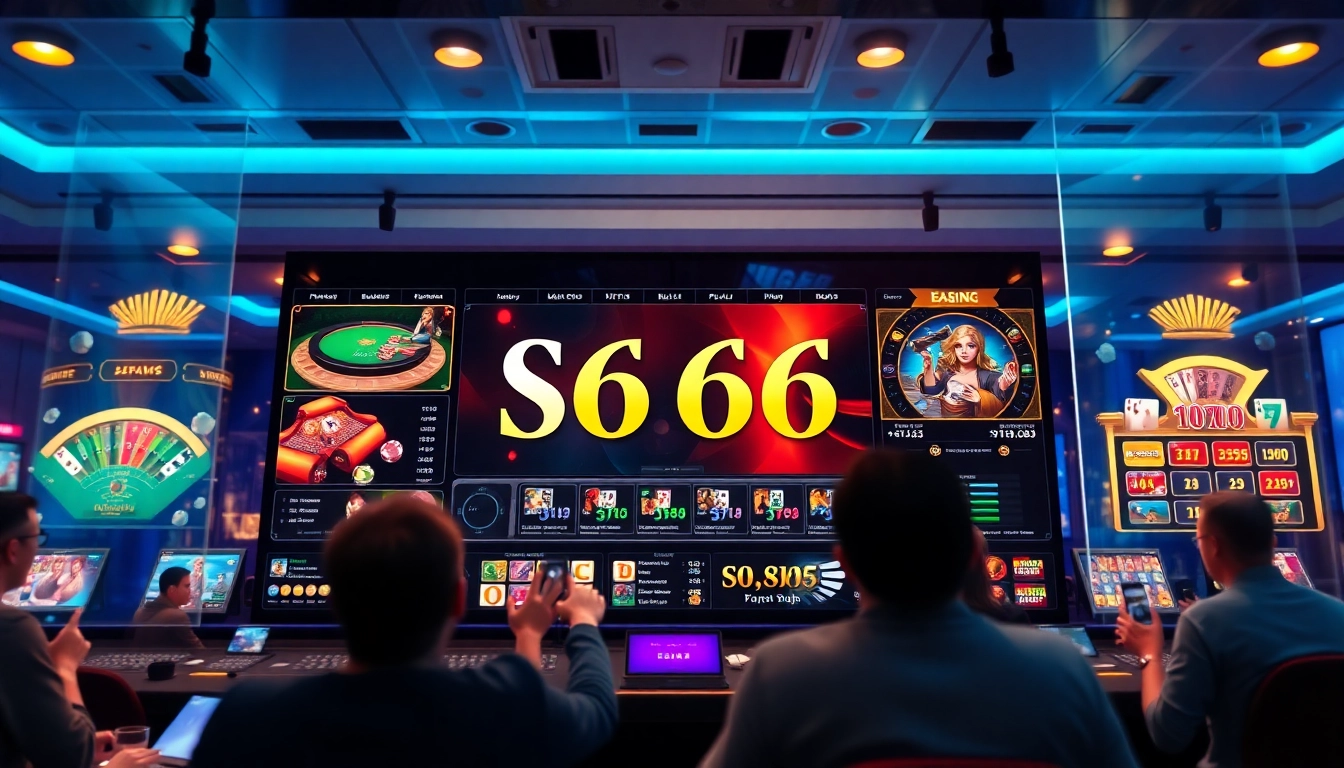 S666.nyc showcases a vibrant online betting platform featuring poker and casino games, emphasizing excitement and professionalism.