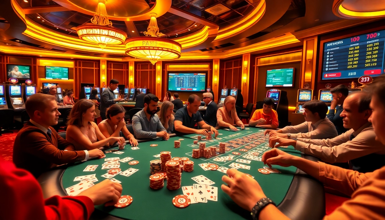 Experience thrilling moments at https://luongsontv5.com/ with engaging poker games and vibrant casino ambiance.