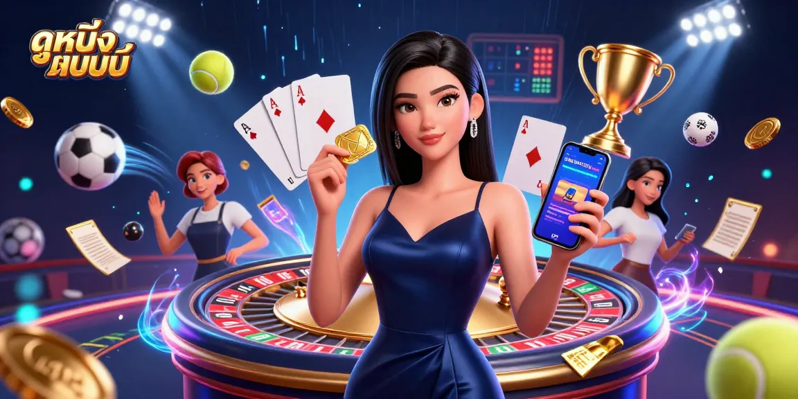 Spin the reels of ดูหนังออนไลน์ with stunning visuals and captivating casino elements.