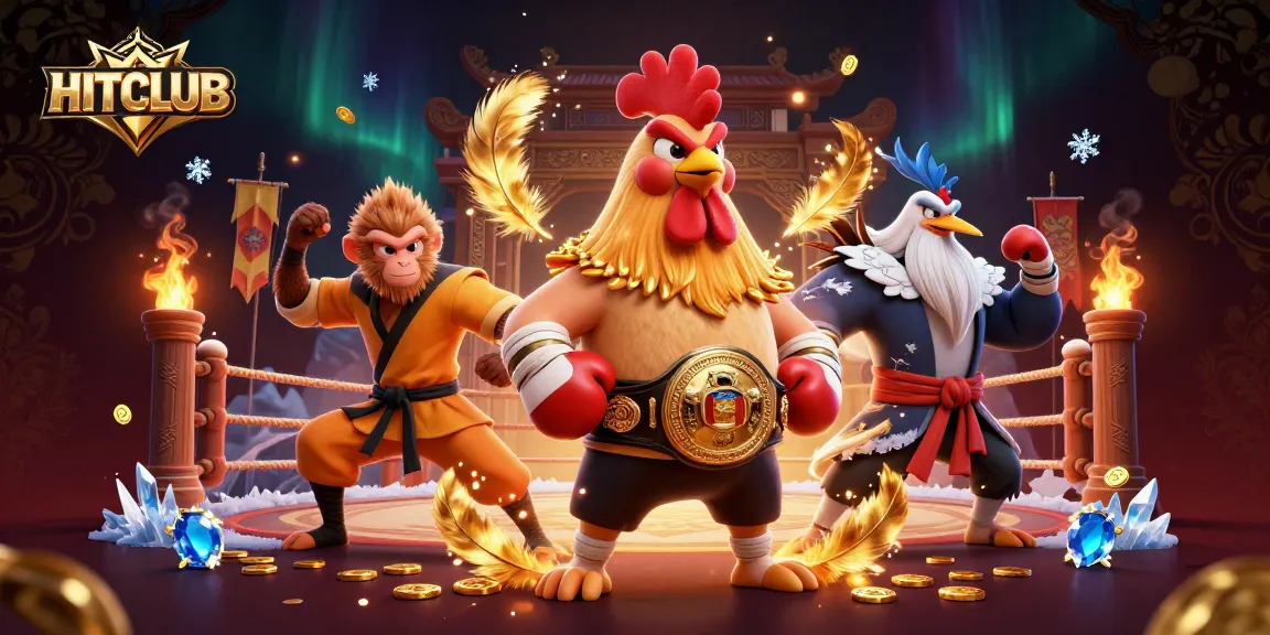 Engage in thrilling gaming action at HITCLUB, where vibrant characters and dynamic casino elements come together.