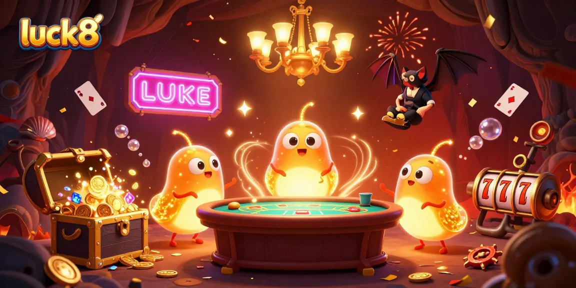 Engage in thrilling poker games with luck8 in this vibrant casino scene
