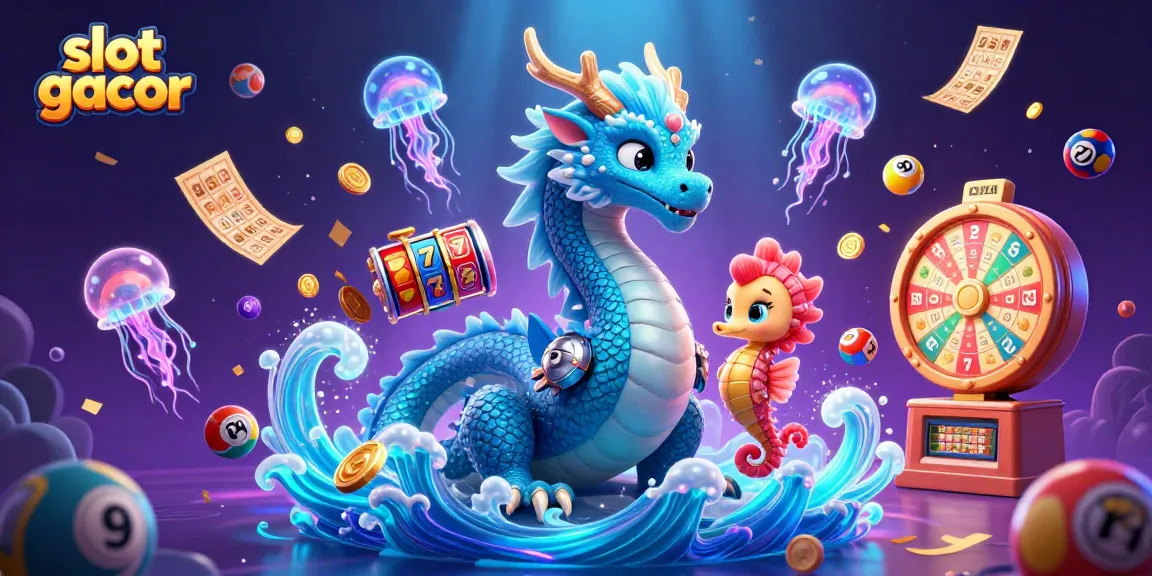 Experience the thrill of slot gacor with vibrant reels and dynamic game elements in a magical underwater scene.