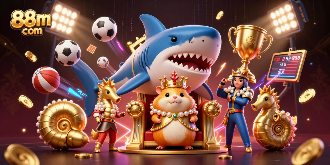 Experience 88m com's thrilling casino adventures with vibrant scenes of betting excitement and engaging characters.