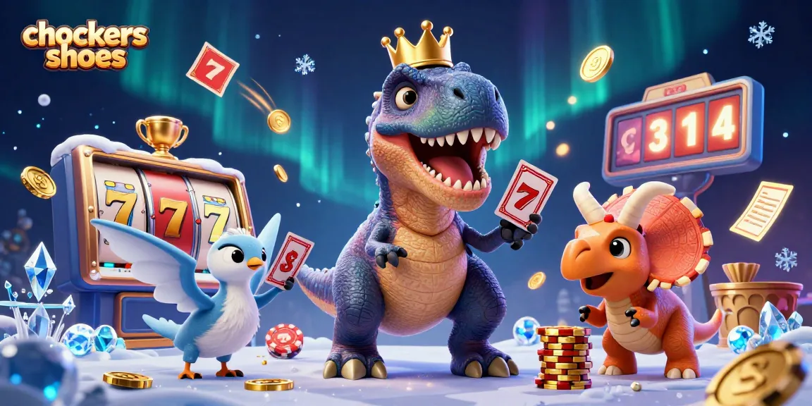 Experience the excitement of chockers shoes in the dynamic gambling realm with T-Rex shuffling cards.
