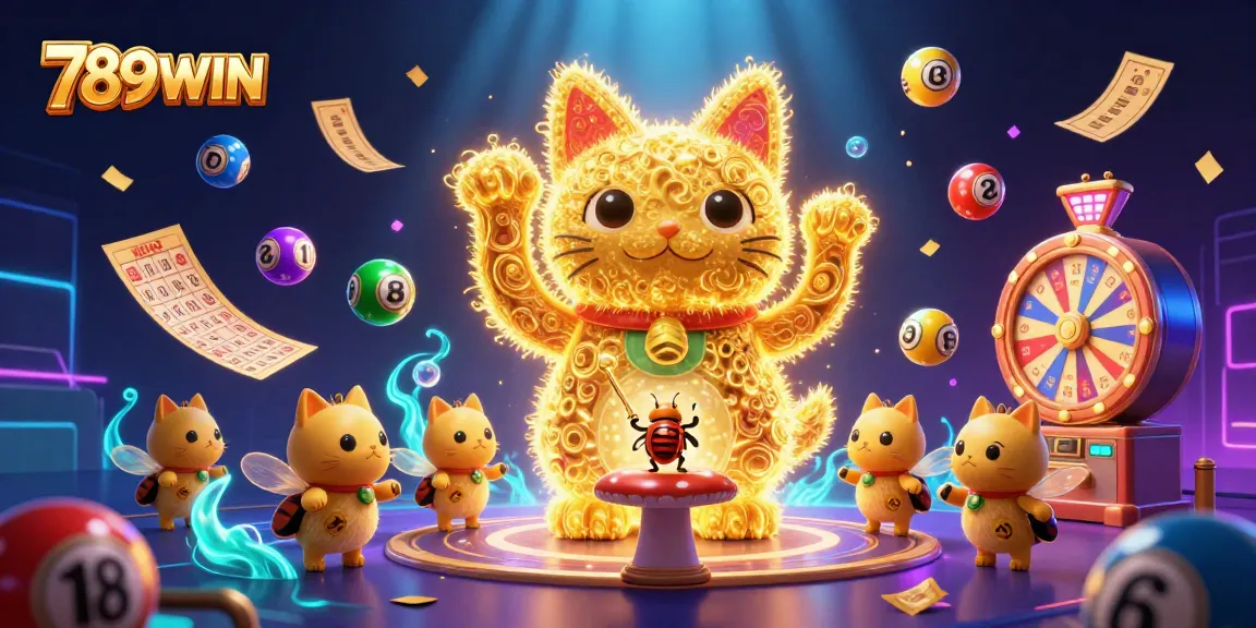 Engage with the dynamic world of 789WIN, featuring the lucky cat and casino elements